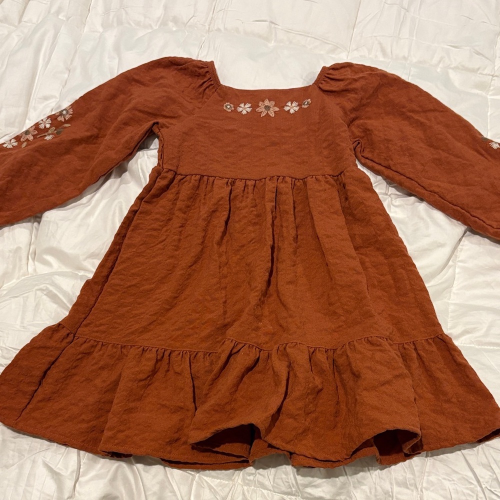 Adorable Kids Dress with Floral Accents